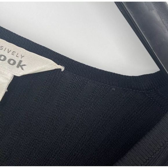 Misook Knit Acrylic Black Cardigan Top Sz Large L - Picture 3 of 6